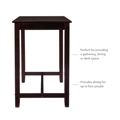 Linon 36 inch Height Pub Claridge Table, Walnut Counter - color: Walnut, size: Counter Height