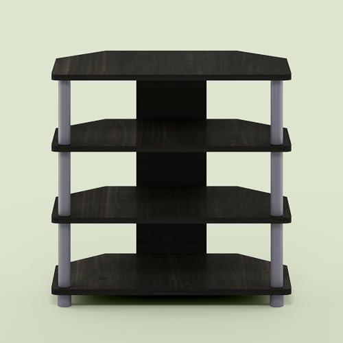 Ipoh TV Stand for up to 32 inch TV, Entertainment Center with Open Shelves for Living Room, Charcoal - color: Charcoal/Grey