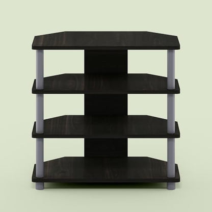 Ipoh TV Stand for up to 32 inch TV, Entertainment Center with Open Shelves for Living Room, Charcoal - color: Charcoal/Grey
