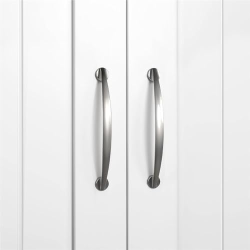 Yaheetech Wall Mounted Bathroom Storage Cabinet with Doors, Laundry, White | 3-Height Adjustable Inner Shelf, Beadboard Panels in Engineered Wood, Frees Up Floor Space over the Toilet or in Kitchens - style: 2 Doors