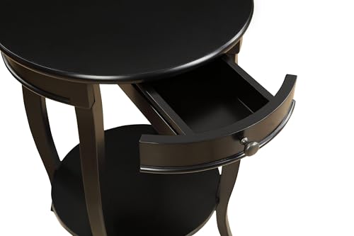 Acme Furniture 82812 Alysa Side Table, Black, One Size - color: Black