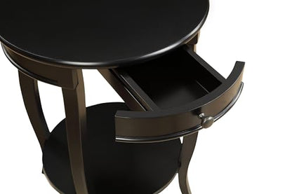 Acme Furniture 82812 Alysa Side Table, Black, One Size - color: Black