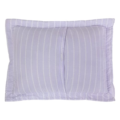 Laura Ashley – Twin Quilt Set, Soft & Lightweight Bedding with Matching Sham, Reversible Floral Room Decor, College Dorm Room Essentials (Keighley Purple) - size: Twin