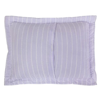 Laura Ashley – Twin Quilt Set, Soft & Lightweight Bedding with Matching Sham, Reversible Floral Room Decor, College Dorm Room Essentials (Keighley Purple) - size: Twin