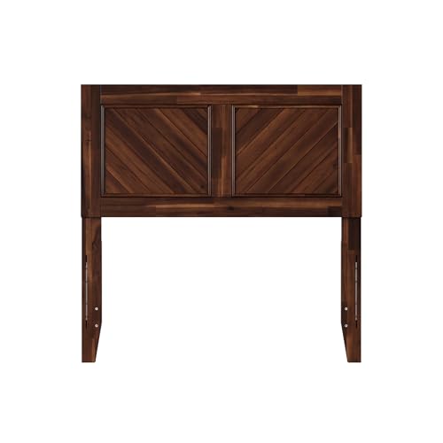 AFI, Canyon Twin Solid Wood Rustic Farmhouse Headboard, Barnwood - color: Barnwood, size: Twin