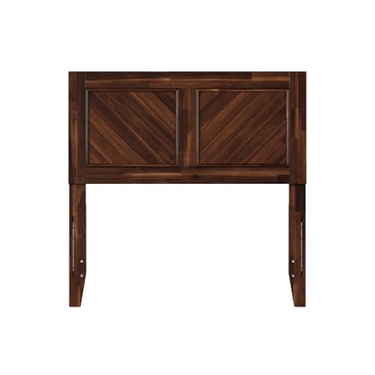 AFI, Canyon Twin Solid Wood Rustic Farmhouse Headboard, Barnwood - color: Barnwood, size: Twin