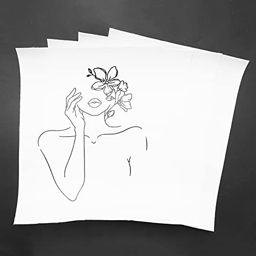 Hbaebdoo Minimalist Line Art Decorative Prints Set of 4 Aesthetic Drawing Poster Black/White Prints 8inch x 10inch Unframed