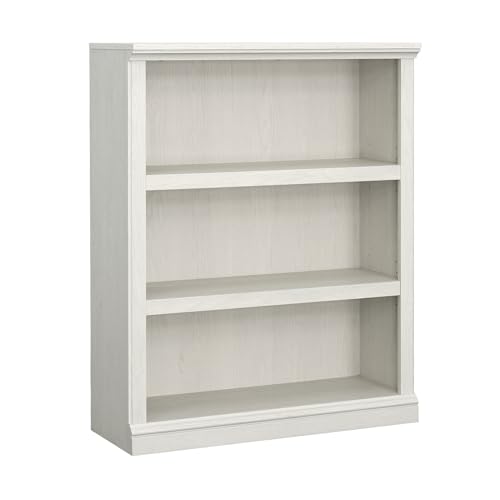 Sauder 3 Tier Book Shelf Wooden Bookcase Multipurpose Bookshelf for Home Office, Living Room, in Glacier Oak - color: Glacier Oak