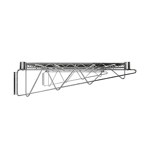 24" x 36" Chrome Wire Wall Mount Shelf - color: Chrome, size: 24" x 36"