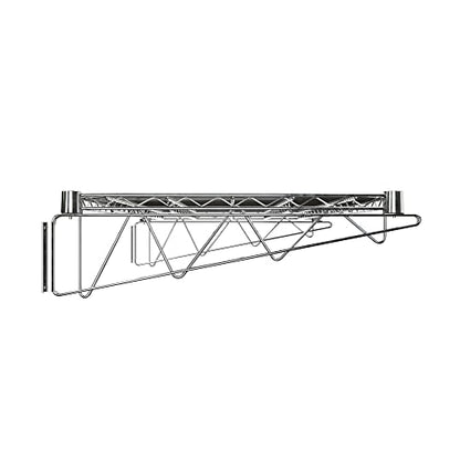 24" x 36" Chrome Wire Wall Mount Shelf - color: Chrome, size: 24" x 36"