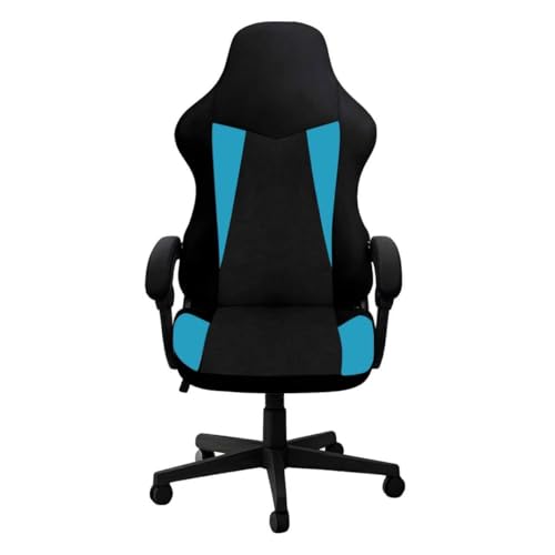 Gaming Chair Covers Only,Stretchable Fit Thick Breathable Mesh | Cat Scratch Proof,Scratch Resistant,Soft,Gaming Chair Seat Cover with 2Pcs Armrest Slipcovers(Black-blue,Style 1) - color: Black-blue, size: Style 1