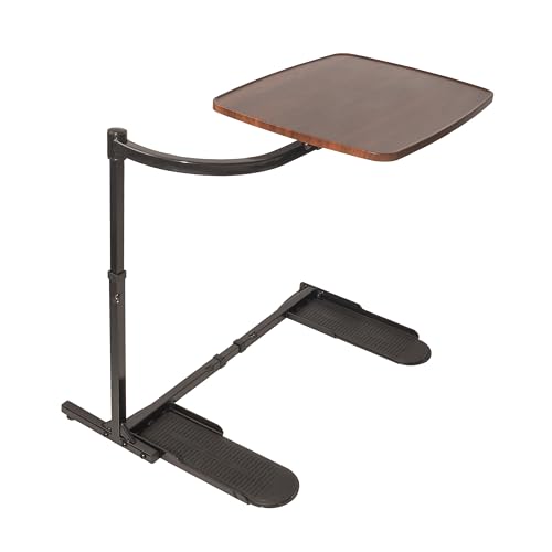 Stander Wonder Tray, Adjustable Swivel Table, Large Laptop Stand, Couch Desk, Side Tables & Gaming Bench, TV-Trays for Eating on Couches, Chairs, Recliners, Walnut - color: Walnut, size: Large