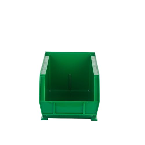HE HUDSON EXCHANGE 15" x 8" x 7" Plastic Stackable Storage Bin, Green - color: Green, size: 1 Pack