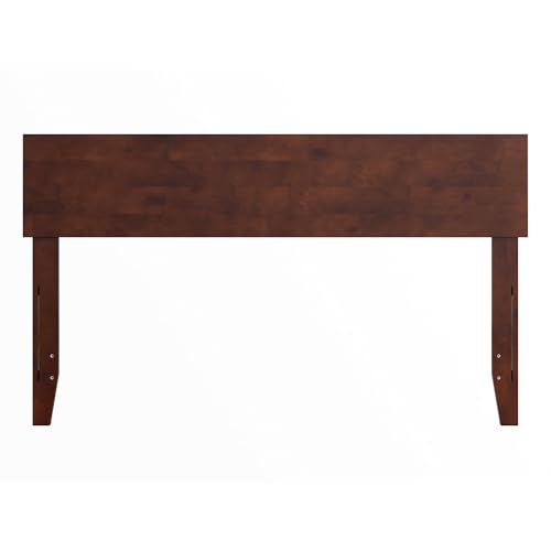 AFI, Orlando Full Adjustable Modern Solid Wood Panel Headboard, Walnut - color: Walnut, size: Full