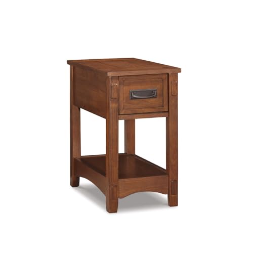 Signature Design by Ashley Breegin Narrow Sofa Side End Table, Brown, 13" - color: Brown