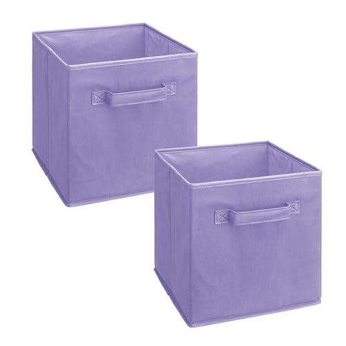 ClosetMaid 3878 Cubeicals Fabric Drawer, Light Purple, 2-Pack - color: Light Purple, size: 2-Pack, style: 2-Pack