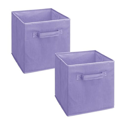 ClosetMaid 3878 Cubeicals Fabric Drawer, Light Purple, 2-Pack - color: Light Purple, size: 2-Pack, style: 2-Pack