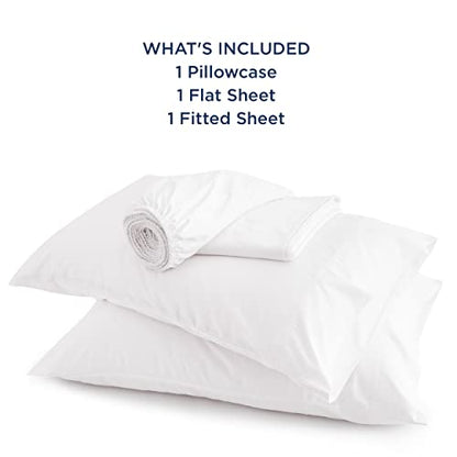 Bedsure PureWoven 100% Rayon Derived from Bamboo, Twin Bed Sheets, 3 Pieces | Cooling Sheets for Hot Sleepers, Breathable & Silky Soft, 16" Deep Pocket, Hotel Luxury Bedding, White - color: 02 - White, size: Twin