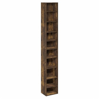 Furinno PASIR Book Shelf, 10-Tier Bookshelf, Bookcase with Open Shelf, 9.2 x 11.8 x 78.7, for Living Room, Bedroom, Home Office, Amber Pine - color: Amber Pine, size: 10-Tier, 12-Inch Width
