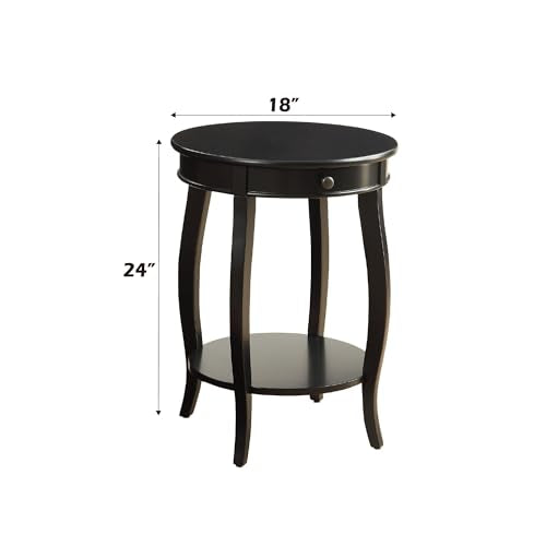 Acme Furniture 82812 Alysa Side Table, Black, One Size - color: Black