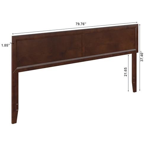 AFI, Sophia Adjustable Modern King Wood Headboard, Walnut - color: Walnut, size: King (U.S. Standard)
