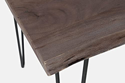Jofran Nature's Edge 52" Farmhouse Dining Table - Solid Wood Counter Height Dining Table for Modern Homes, Slate - color: Slate