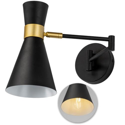 OSYNNIQ Wall Sconce Light with Adjustable Swing Arm for Bedside Reading (Style 2) - size: STYLE 2