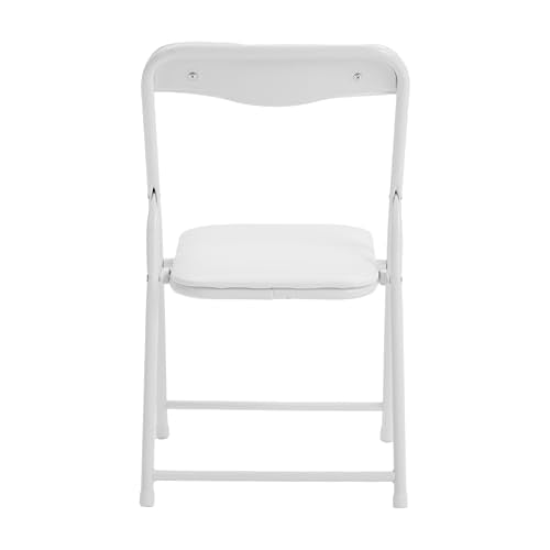 Flash Furniture Mindy Kids 5-Piece Folding Table and Chair Set, White | Daycare and Classroom, Children's Activity Table, Portable - color: White, size: 5 Piece Set