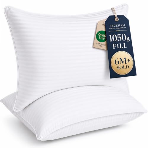 Beckham Hotel Collection Bed Pillows Standard/Queen Size Set of 2 | Original Soft Down Alternative Pillow for Sleeping, Soft Support for Back, Stomach or Side Sleepers - size: Queen / Standard