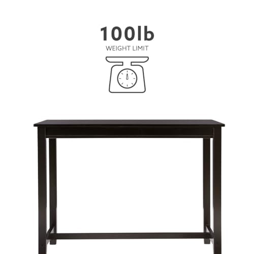 Linon Claridge Black 36 inch Height Bar Table - color: Black, size: Counter Height