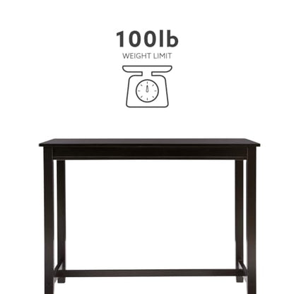 Linon Claridge Black 36 inch Height Bar Table - color: Black, size: Counter Height