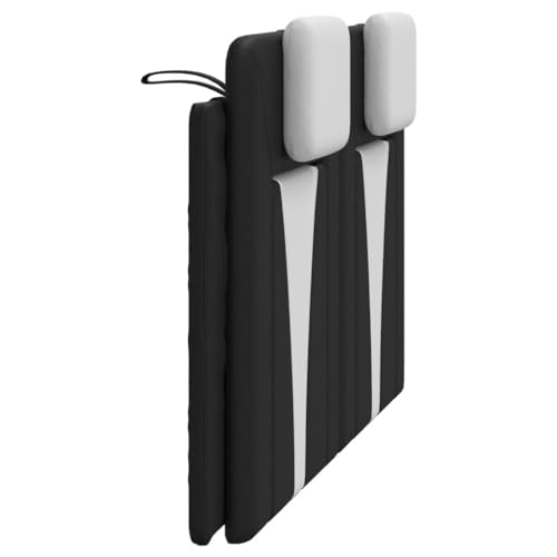54-inch Double Headboard Cushion, Faux Leather Upholstered Padded Bed Backrest for Reading and Relaxation, Modern Wall-Mounted Bedroom Headboard, Black - color: Black, size: 54 in Double