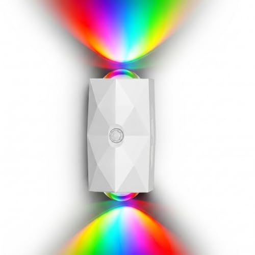 Motion Sensor Night Light, USB-C Rechargeable RGB Wall Light | 7 Color RGB Motion Sensor Light Indoor, Magnetic Battery Operated Wall Sconces for Bedroom, Bathroom, Hallway, Stairs - color: C. Dragon scales