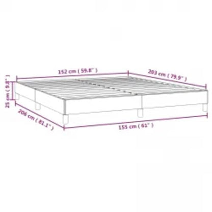 Queen Size Upholstered Bed Frame, Low Profile Platform Bed with Slatted Support, No Box Spring Needed, Sturdy Fabric Base, Light Gray