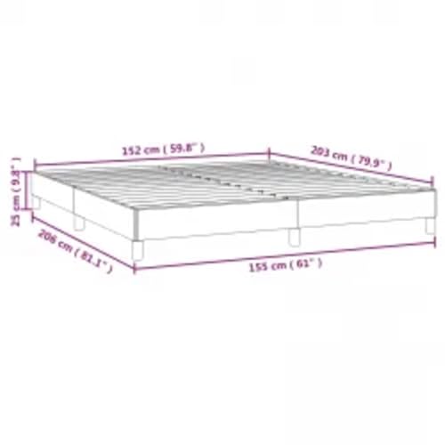 Queen Size Upholstered Bed Frame, Low Profile Platform Bed with Slatted Support, No Box Spring Needed, Sturdy Fabric Base, Light Gray