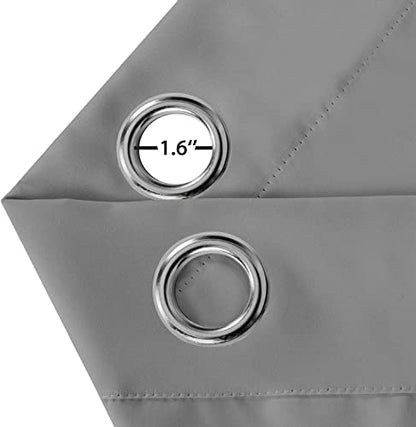 Turquoize Dove Grey Blackout Window Drapes Room Darkening Themal Insulated Grommet/Eyelet Top Nursery/Living Room Curtains for Bedroom/Living Room Each Panel 42 in x 54 in (W x L) (Set of 2 Panels) - color: Dove, size: 42"W x 54"L (Pack of 2)
