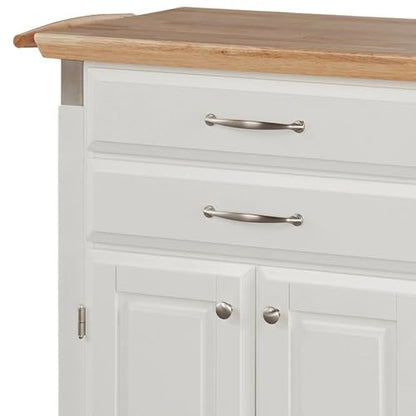 homestyles Dolly Madison Off-White Kitchen Cart - color: Off White