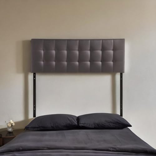 Ergode Lily Full Upholstered Faux Leather Tufted Headboard - Elegant & Durable