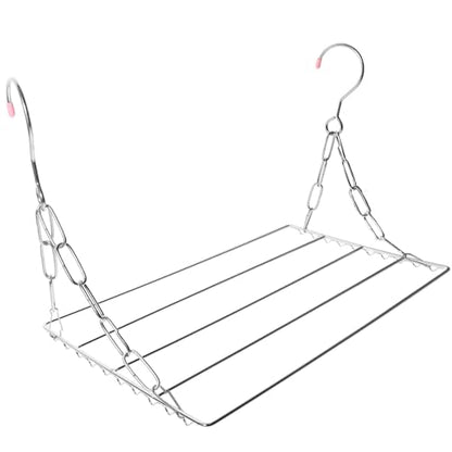 IMIKEYA Stainless Steel Compact Laundry Drying Rack Multi-Functional for Kitchen Clothing Shoes