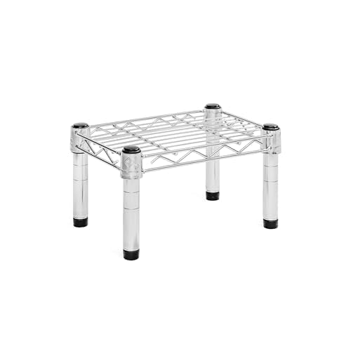 Shelving Inc. 8" d x 12" w Chrome Wire Shelving with 1 Tier Shelf, Weight Capacity 800lbs Per Shelf - size: 8" d x 12" w x 6" h