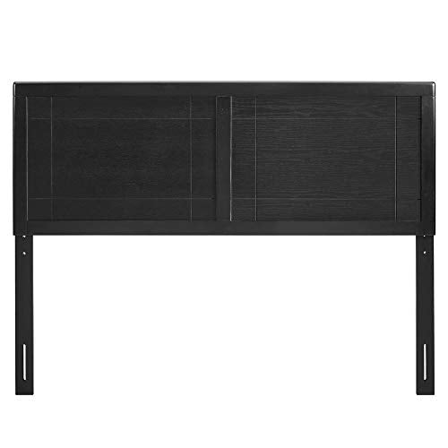 Archie Wood Twin Headboard - Modern Retro Design, Interchangeable Bed Frames, Durable Rubberwood & MDF Veneer, Customizable Furniture Piece