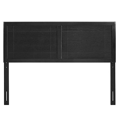 Archie Wood Twin Headboard - Modern Retro Design, Interchangeable Bed Frames, Durable Rubberwood & MDF Veneer, Customizable Furniture Piece