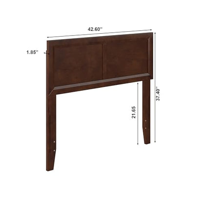 AFI, Sophia Adjustable Modern Twin Wood Headboard, Walnut - color: Walnut, size: Twin