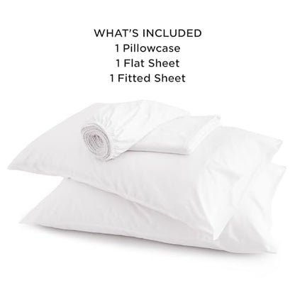 Bedsure PureWoven 100% Rayon Derived from Bamboo, Twin XL Sheets, 3 Pieces | Cooling Sheets for Hot Sleepers, Breathable & Silky Soft, 16" Deep Pocket, Hotel Luxury Bedding, White - color: 02 - White, size: Twin XL