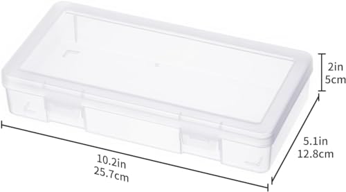 9 Pack Medium Clear Plastic Storage Boxes with Lids, Craft Jewelry Life Item Organizer for Puzzles, Pens, Rings, Needle and Thread, Nail Polish, Remote Controls - size: Medium - 9 Pack