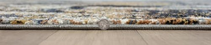 Keen Home Design Throw Rugs - 24"x36" Non-Shedding, Thick Pile Abstract Rugs for Kitchen, Living Room, Bedroom, Dining Room, Entryway - Size: 2' x 3', Skies Multi - color: Skies Multi, size: 2' x 3' (Rectangular)
