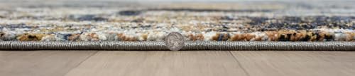 Keen Home Design Abstract Non-Shedding Entryway Rug, Soft Thick Pile, 2x3 | Polypropylene High Pile, Jute Back; Ideal For Bedside, Entryway, Home Office, Nursery - color: Skies Multi, size: 2' x 3' (Rectangular)