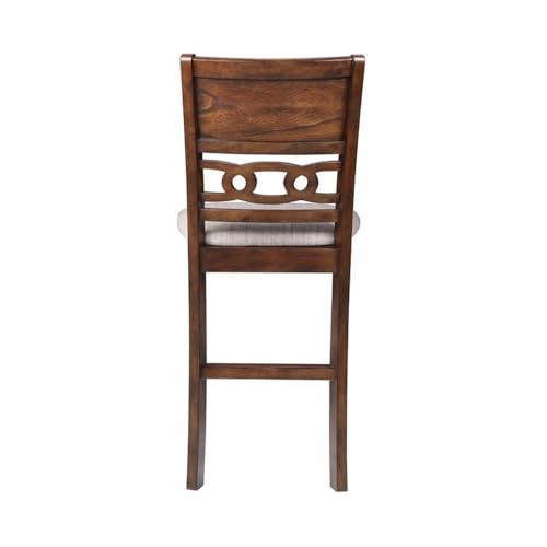 New Classic Furniture Gia 3-Piece Drop Leaf Counter Table Set with 2 Chairs, 42-Inch, Cherry - color: Cherry, size: Counter Set