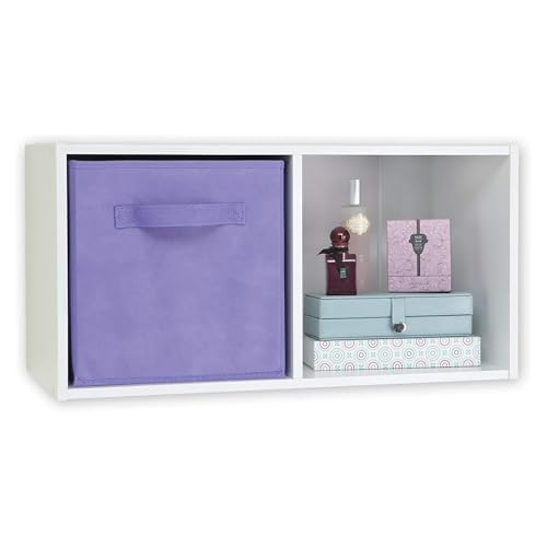 ClosetMaid 3878 Cubeicals Fabric Drawer, Light Purple, 2-Pack - color: Light Purple, size: 2-Pack, style: 2-Pack
