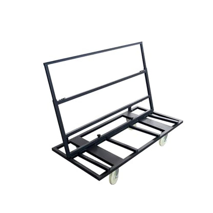 Folding Table Cart Dolly, 1800 LBS Heavy Duty Panel Truck with 4 Swivel Casters, Expandable Foldable Cart with Strap for Plywood, Plasterboard, Warehouse & Party Use